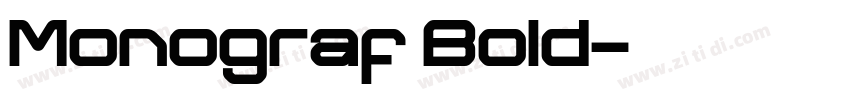 Monograf Bold字体转换
